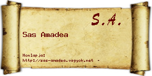 Sas Amadea névjegykártya