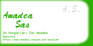amadea sas business card